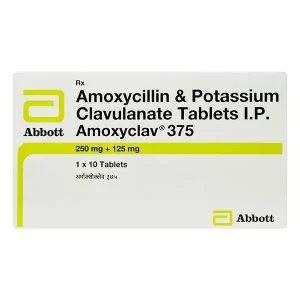 Amoxyclav 375mg - Amoxicillin 250mg/Clavulanic acid 125mg