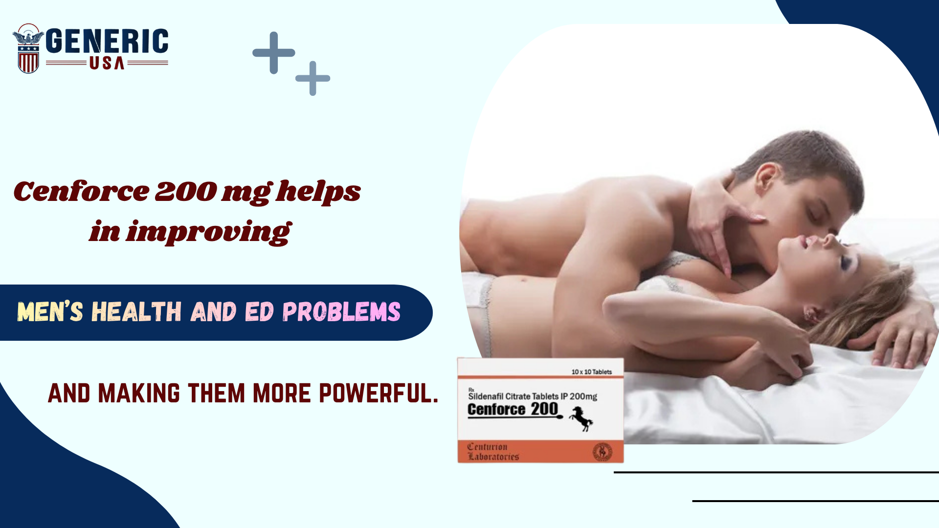 Cenforce 200 mg helps in improving men’s health and ED problems and making them more powerful.